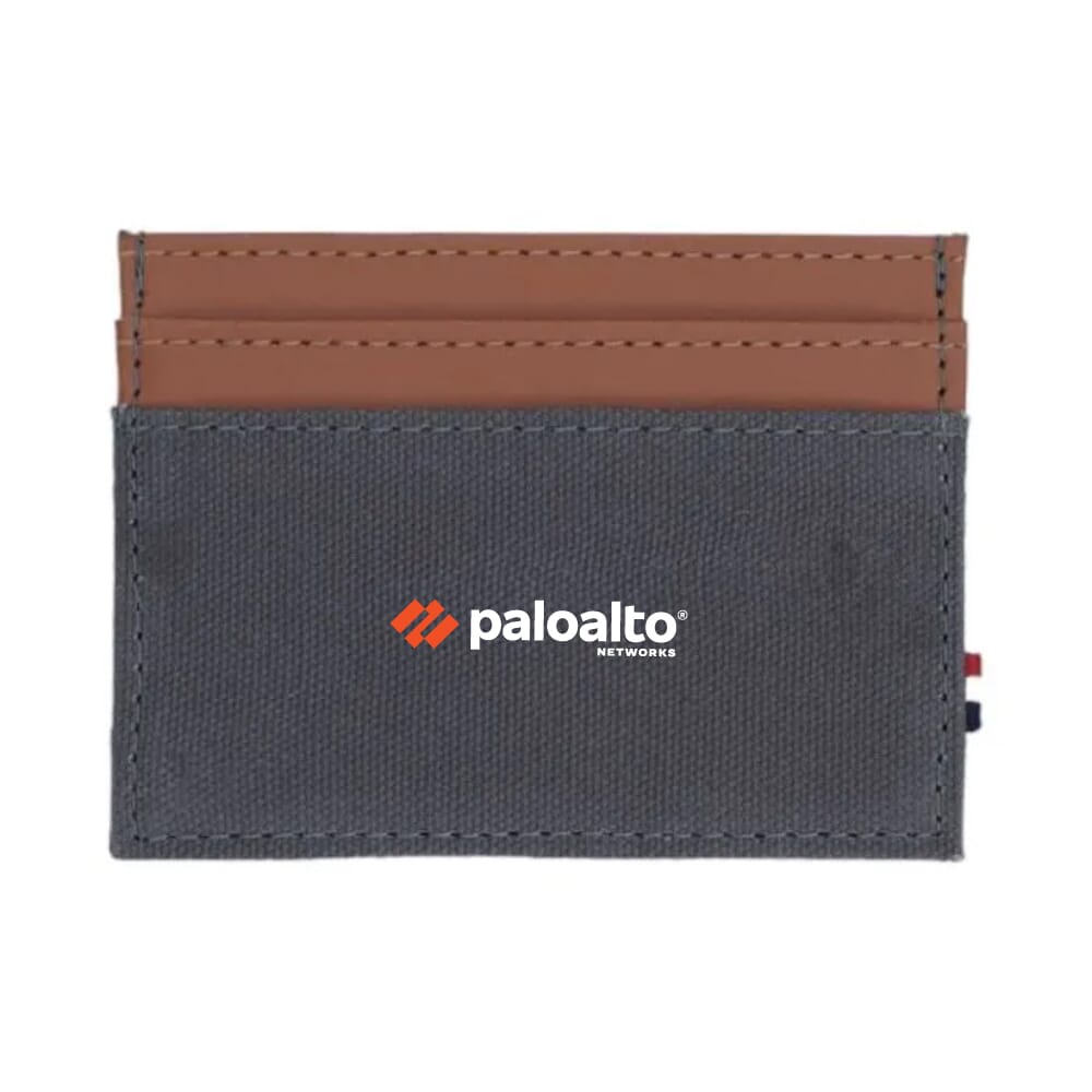  Houston Card Wallet- Grey with Tan